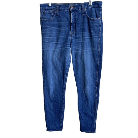 Madewell Womens 31 US 12 10" High Riser Skinny Skinny Jeans Stretch Preppy Retro - Picture 11 of 16